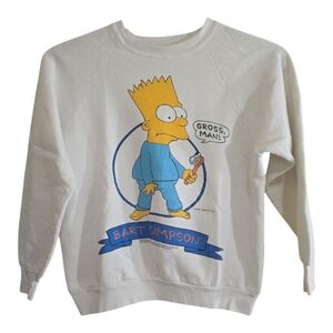Vintage 1990 Bart Simpson ‘GROSS MAN’ First Season Promo Sweatshirt Large RARE